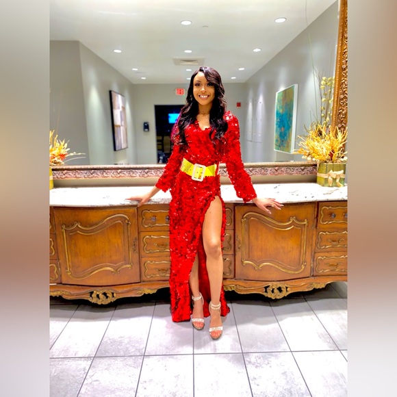 Size: Small Oyemwen Ruby Red Birthday Dress ❤️ - Picture 2 of 5